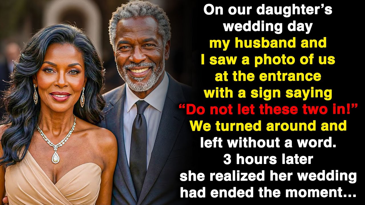 Our daughter didn’t let us come to her wedding, but her big day ended right there…