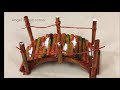 Handmade bridge using papers for Christmas crib