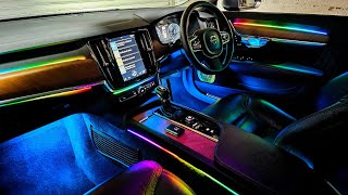 Transforming Volvo S90 With Ambient Lighting! Full Install | RGB LED Car Interior Lights by Mr GCC 3,160 views 3 months ago 21 minutes