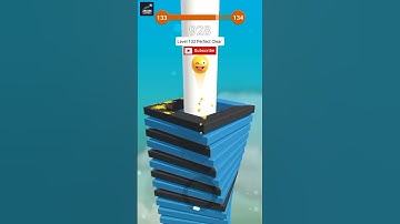 Stack Ball 🔥 Level 133 Perfect Clear in One Go 😱 | Insane Speed Run! #gaming #stackball #games
