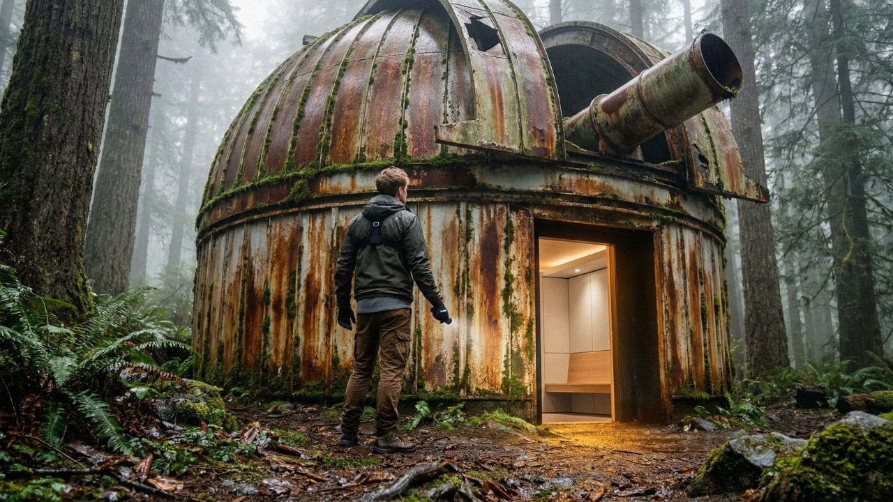 He Turned an Abandoned Observatory into a Luxury House (ASMR)