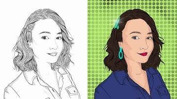 Procreate Timelapse for Beginners - Lineart and Vintage (Pop) Art