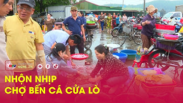 Nhộn nhịp chợ bến cá Cửa Lò