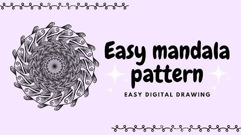 Easy Mandala Pattern | Digital Art | Autodesk Sketchbook | Nikki Lahori