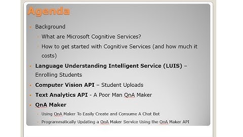 Introduction To Microsoft Cognitive Services