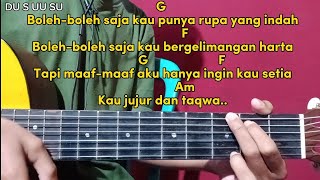 Tutorial Chord Mudah SETIA JUJUR DAN TAQWA (SEJUTA) - WALI
