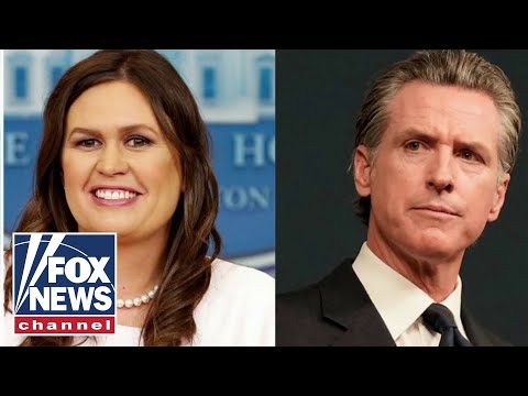 Newsom snipes at Sarah Sanders after GOP SOTU response.