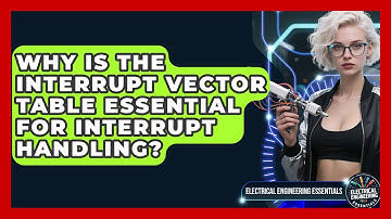 Why Is The Interrupt Vector Table Essential For Interrupt Handling?