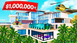 Son MANSION in Roblox ! builds mega dream.