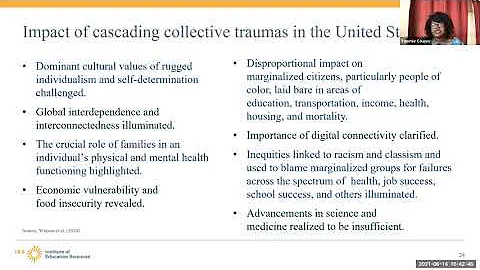 Understanding Collective Trauma and Working Through Cultural Trauma (REL Southeast)