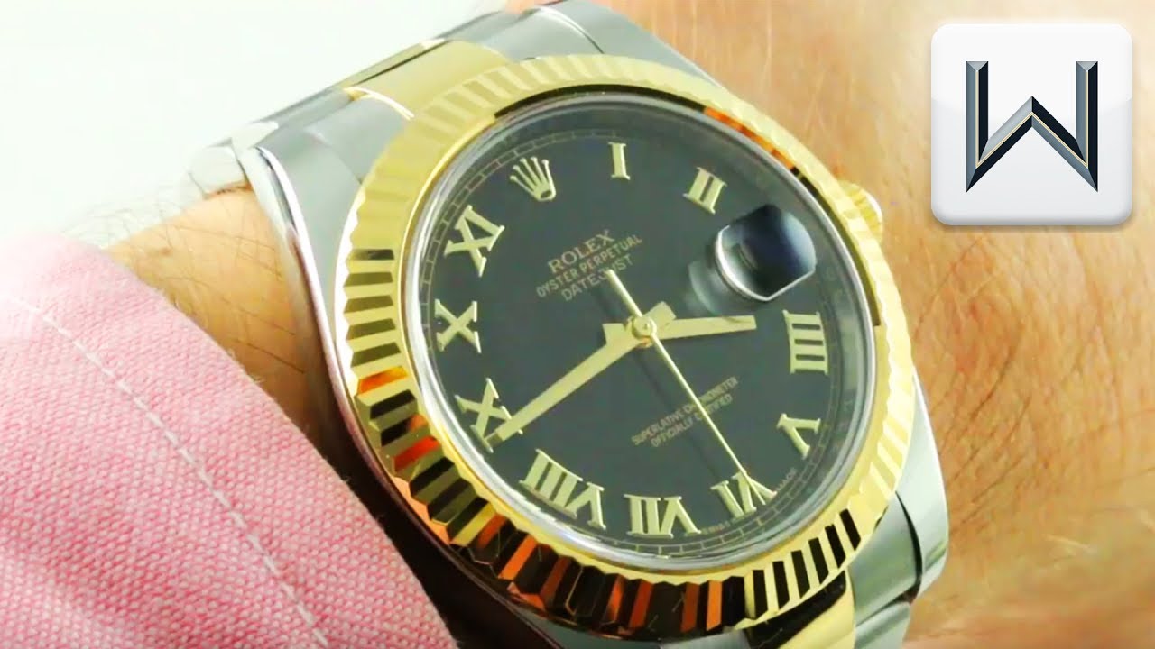 datejust half gold