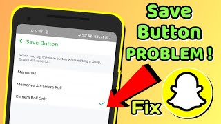 Snapchat Memories Save Button Problem // Snapchat photo gallery me nahi aa raha hai ? screenshot 3