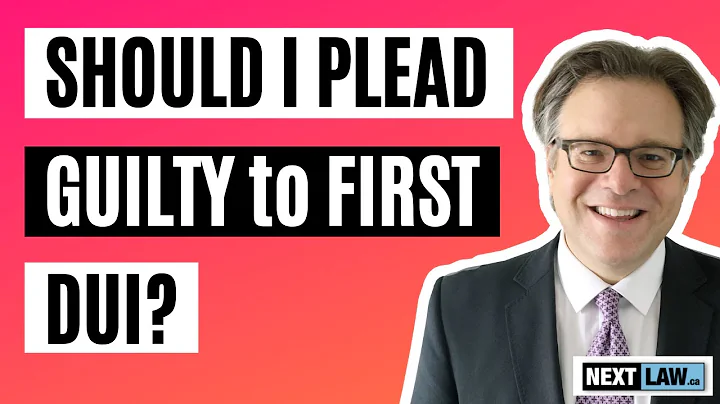 Should I plead guilty to first DUI?