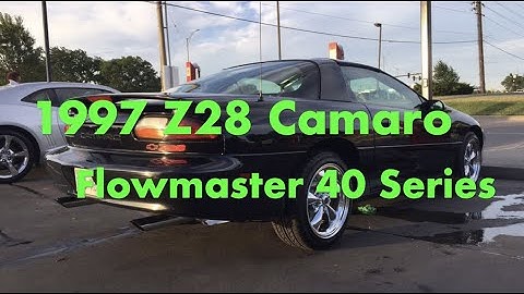 Z28 Camaro Flowmaster 40 Series Sound