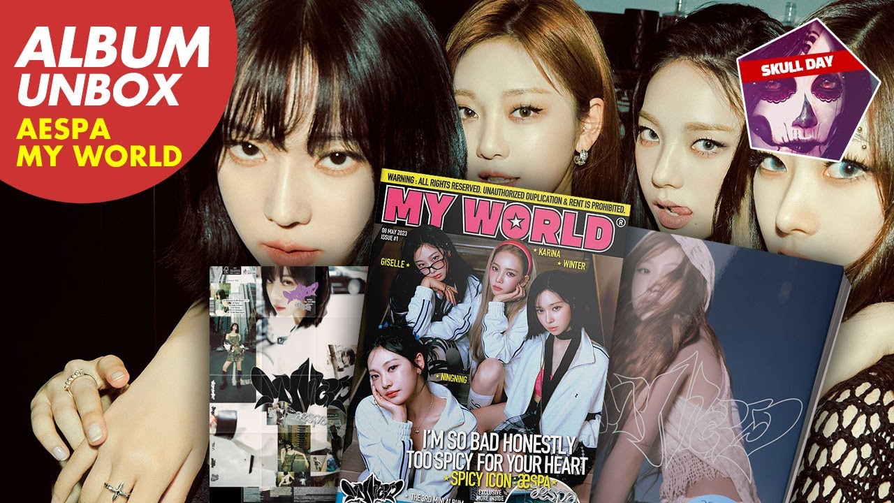 Unboxing] AESPA - 3rd Mini Album 'MY WORLD' (Tabloid + Zine +