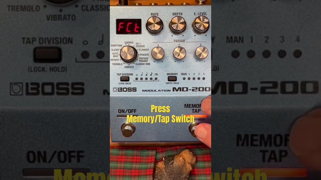 Reset Your Boss MD-200 to its Original Factory Settings