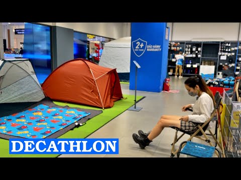 Video Lạc vào xứ sở camping Decathlon | Bày bán đồ camp từ... - youtube