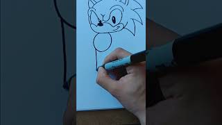 how to draw sonic tutorial