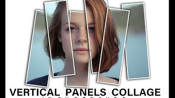 Vertical Panels collage effect in photoshop/ photoshop tutorial