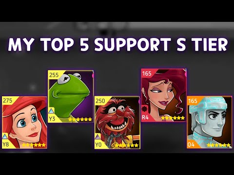 My Top 5 S Tier Support Characters | Disney Heroes: Battle Mode