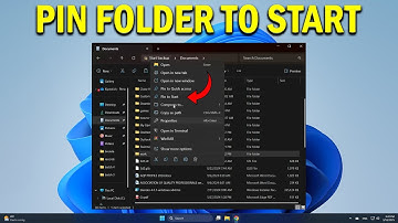 How To Pin Folder To Start Menu In Windows 11 - Quick Fix