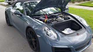 How to properly jumpstart  Porsche 911