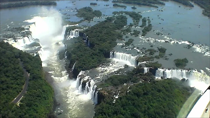 Helicopter tour of Iguaçu Falls, Brazil