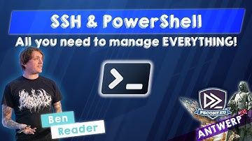 SSH & PowerShell: All you need to manage EVERYTHING! 🚀 - Ben Reader - PSConfEU 2024 - sound issues