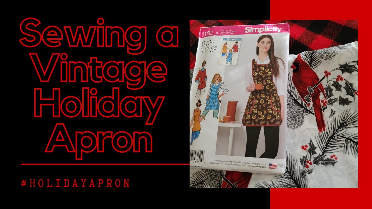 Sewing a Vintage Holiday Apron #holidayapron 