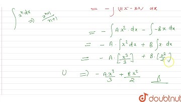 The force acting on a particle of mass m moving along the x-axis is given by `F (x) = Ax^(2) - Bx.`