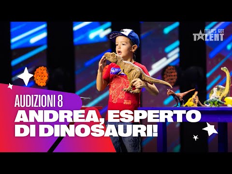 Andrea Porzio, il piccolo appassionato di dinosauri a Italia’s Got Talent!✨