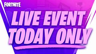 There's A LIVE EVENT, TODAY ONLY!!!  Here's WHEN!