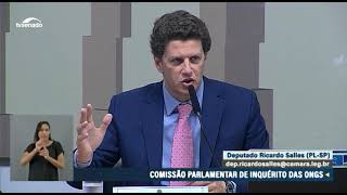 Ao vivo: CPI das ONGs vota requerimentos e ouve ex-ministro Ricardo Salles - 15/8/23