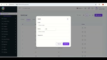 Leading ERP: How to add units of measurement