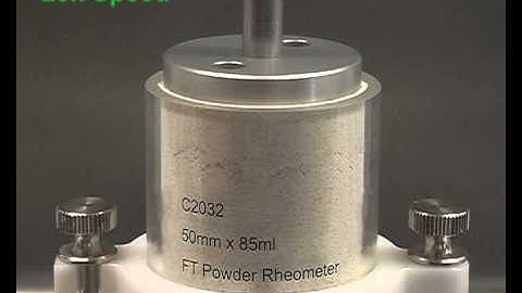 Powder Flow Testing with the FT4 Powder Rheometer - Compression Test