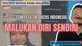 REACTION ORANG MALAYSIA | TIKTOKERS BEZAKAN BAHASA INDONESIA, INGGERIS & MALAYSIA