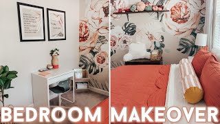 DIY Girls Bedroom Makeover on a Budget with Decorating Ideas
