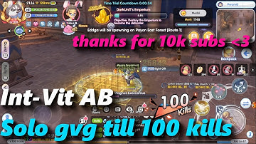 Int-Vit AB solo Gvg till 100 kills | rox | Ragnarok X: Next Generation