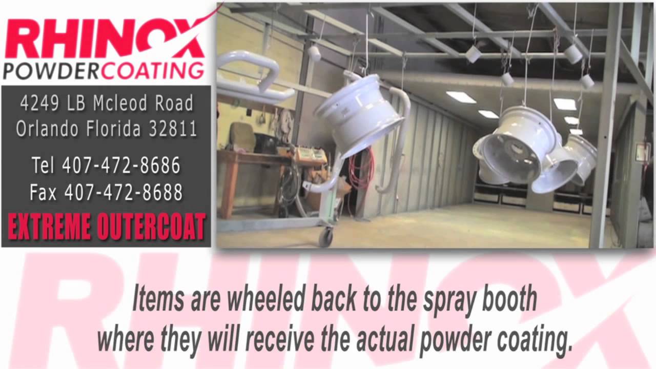 RHINOX Powder Coating Orlando, Florida Chrome to Black start to finish! YouTube