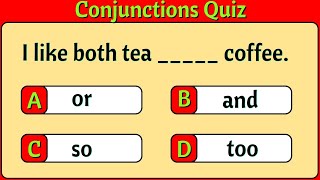 Conjunctions Quiz | Can You Score 12/12? | English Grammar Test!