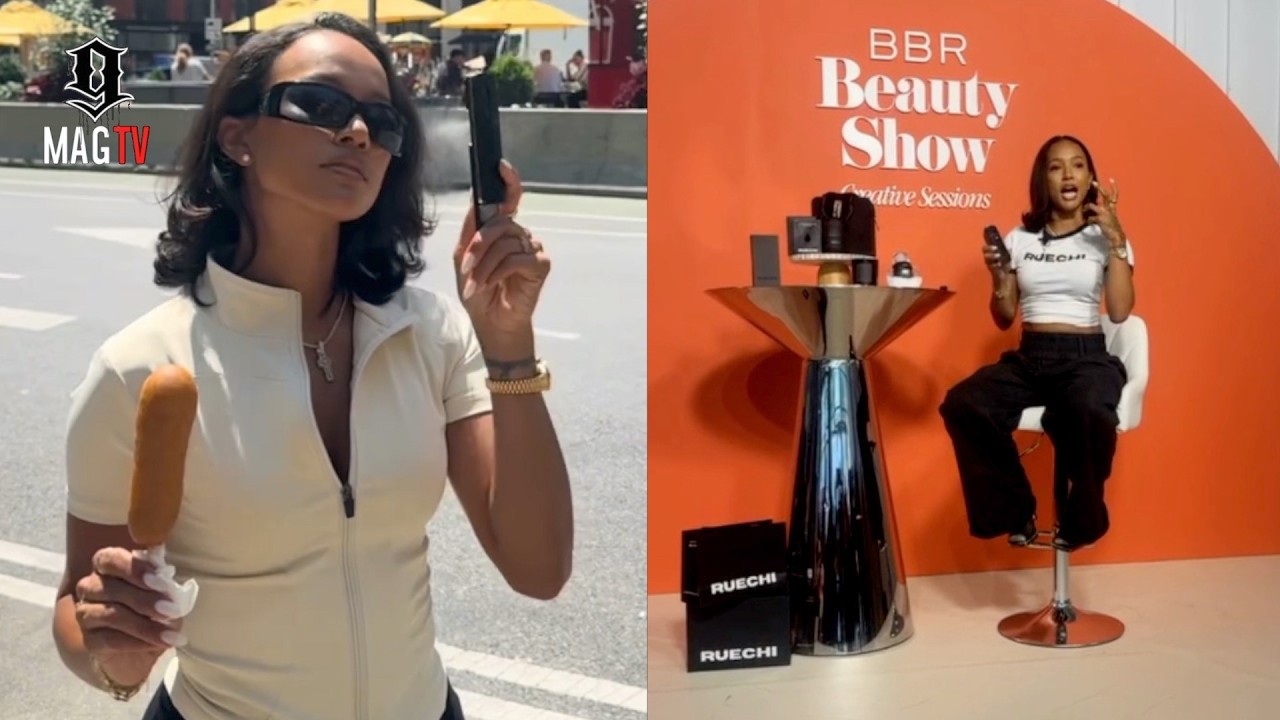 Karrueche Struggles To Retain Her Train Of Thought Due To Crowd Noise At BBR Beauty Show! 🤫