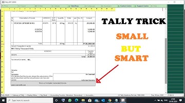 Tally ERP9 Tricks | Small but Smart Trick | 11 | Learnwell | INVOICE III