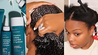 RevAir Wash Day Routine | Blowout + Flexi Rod Set on Natural Hair