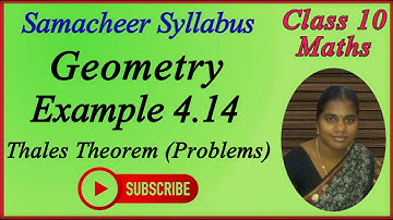 10th Maths | Chapter 4 - Geometry | Example 4.14