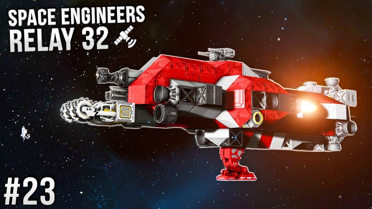 Building A NEW Warship! - Space Engineers: Relay 32 - Ep #23