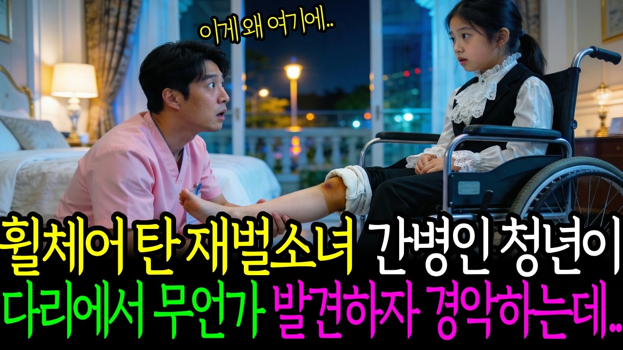 휠체어 탄 재벌소녀 간병인 청년이 다리에서 무언가 발견하자 경악하는데.. #인생사연 #오디오북 #사연드라마