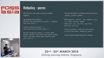 SELinux Policy Development - Jason Zaman- FOSSASIA 2018