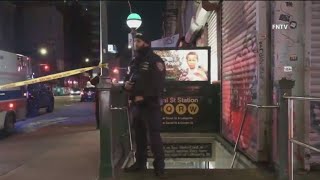 Man shot on Manhattan subway train, suspect at large