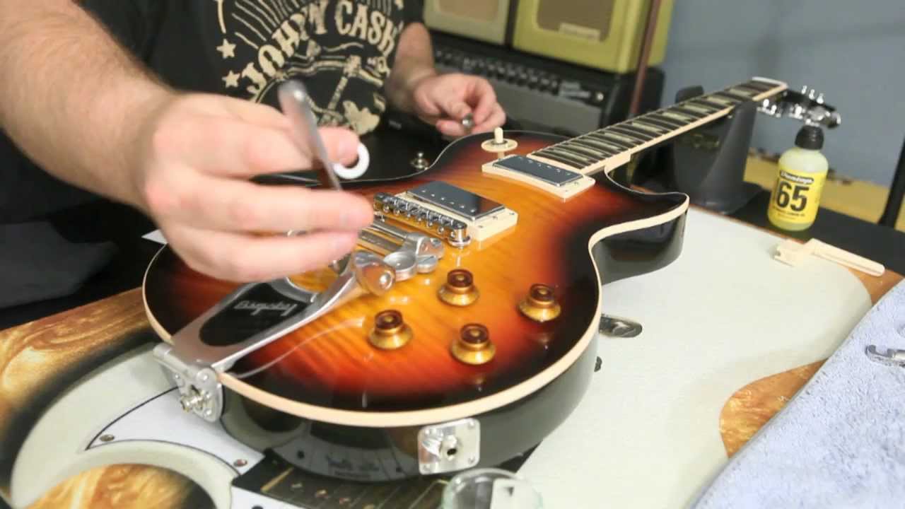 How to Install a Bigsby B7 and Vibramate V7 on Gibson Les Paul Standard by  Scott Sill