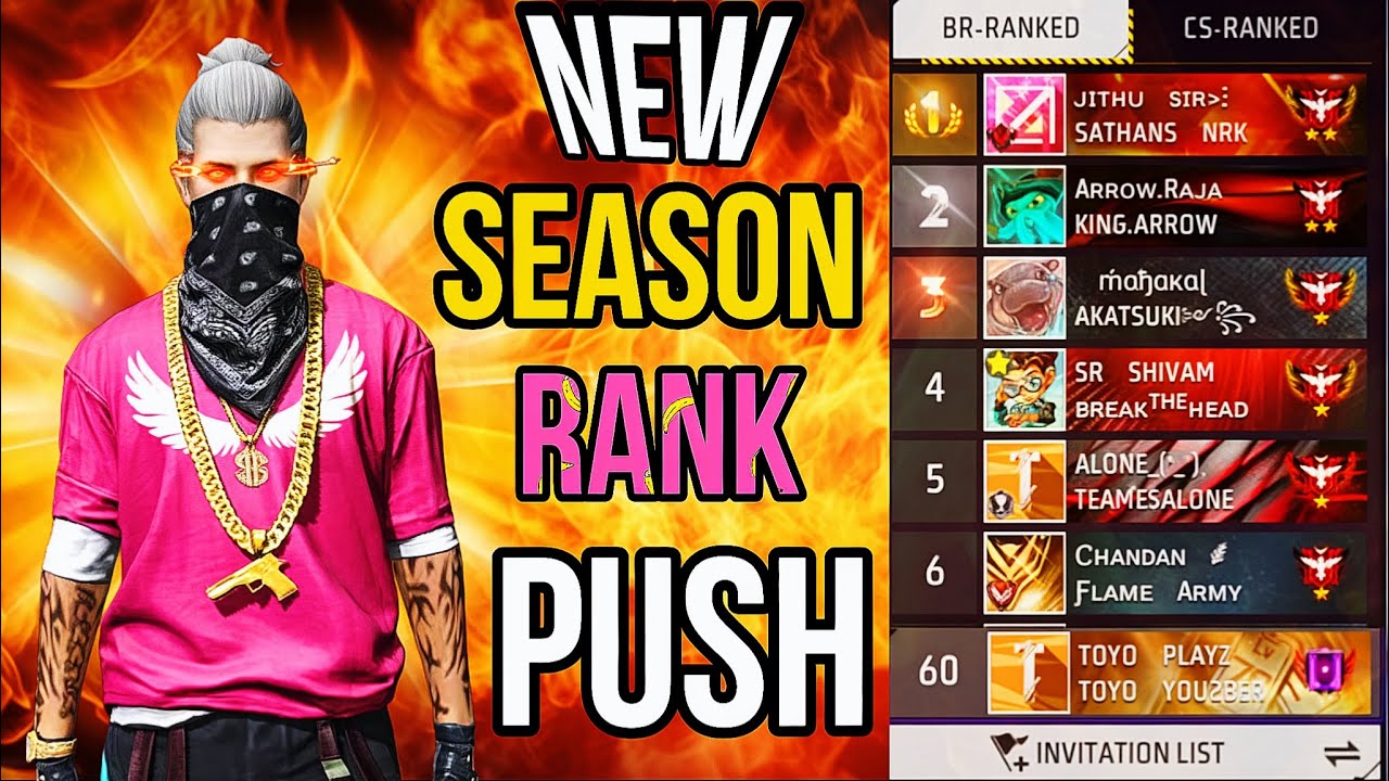 🔴 New BR Season Rank Push Play Free Fire Game || free fire max - YouTube